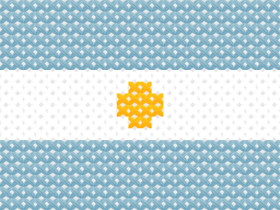 Argentina Flag cross stitch motif preview