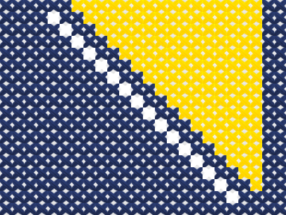 Bosnia and Herzegovina Flag cross stitch motif preview