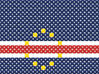Cabo Verde Flag cross stitch motif preview