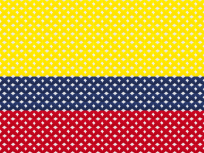 Colombia Flag cross stitch motif preview