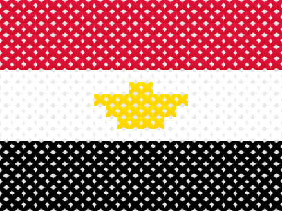 Egypt Flag cross stitch motif preview