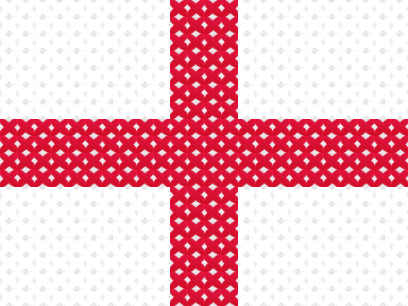 England Flag cross stitch motif preview