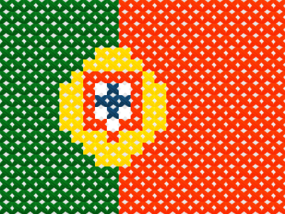 Portugal Flag cross stitch motif preview