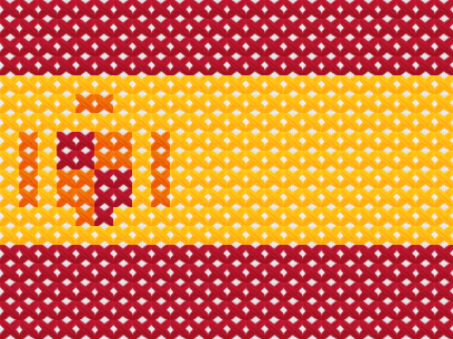 Spain Flag cross stitch motif preview