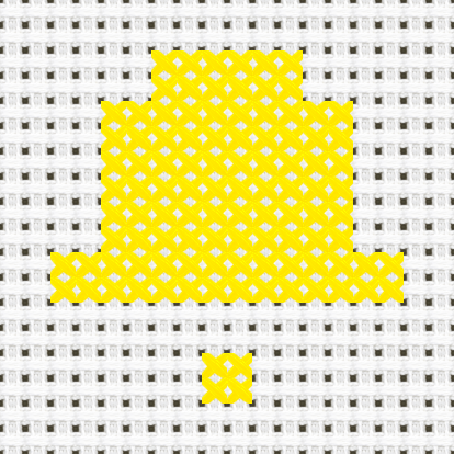 Bell cross stitch motif preview