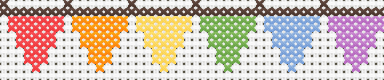 Bunting Border Cross Stitch Pattern preview