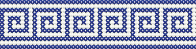 Greek Key Border cross stitch motif preview