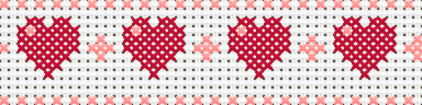Heart Border Cross Stitch Pattern preview