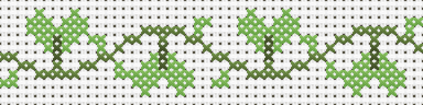 Ivy Border Cross Stitch Pattern preview