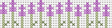 Lavender Border Cross Stitch Pattern preview