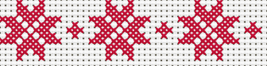 Nordic Star Border Cross Stitch Pattern preview