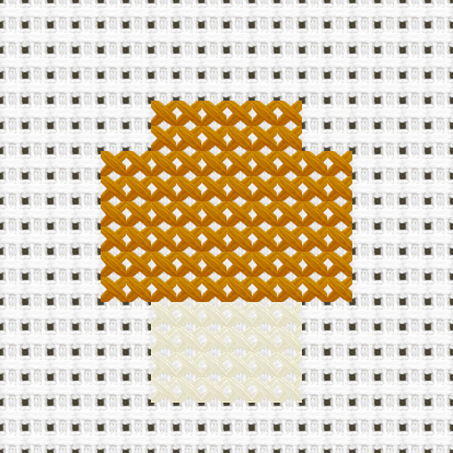 Brown Mushroom cross stitch motif preview