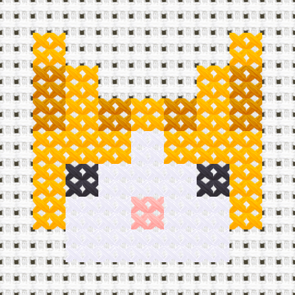 Cat Orange cross stitch motif preview