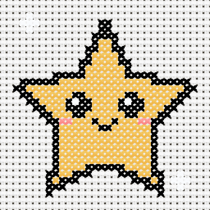 Christmas Star Cross Stitch Pattern preview