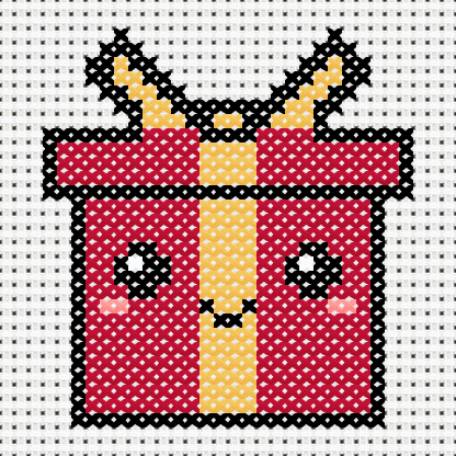 Christmas Present Cross Stitch Pattern preview
