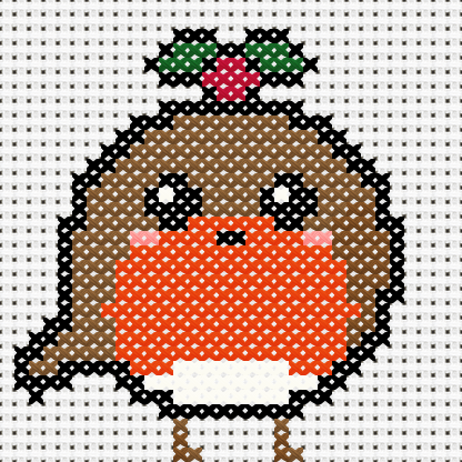 Robin Cross Stitch Pattern preview