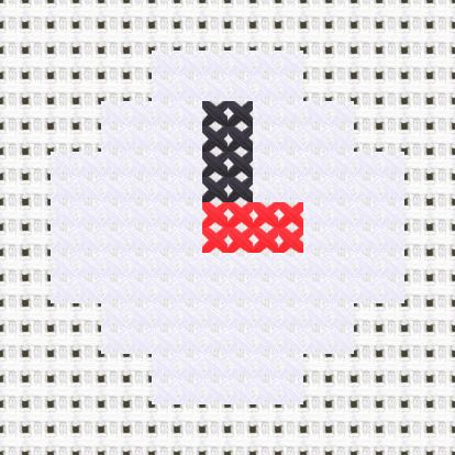 Clock cross stitch motif preview