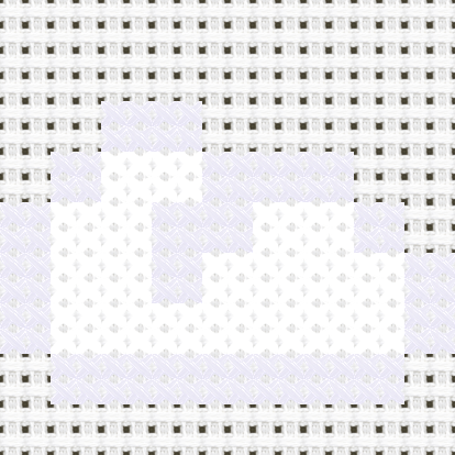 Cloud cross stitch motif preview