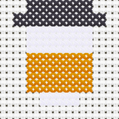 Coffee Takeaway cross stitch motif preview