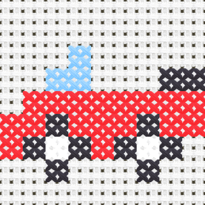 Convertible cross stitch motif preview
