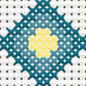 Diamond Chain Corner Cross Stitch Pattern preview