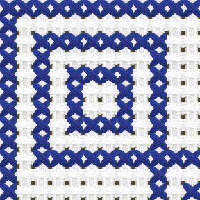 Greek Key Corner Cross Stitch Pattern preview
