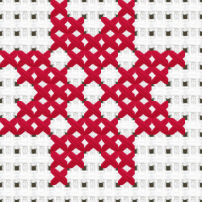 Nordic Star Corner Cross Stitch Pattern preview