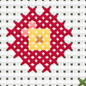 Tulip Corner Cross Stitch Pattern preview