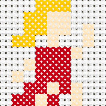 Dancing Woman cross stitch motif preview