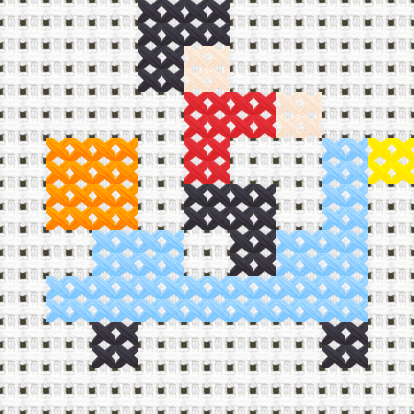 Delivery cross stitch motif preview