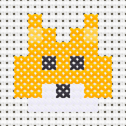 Dog Shiba cross stitch motif preview