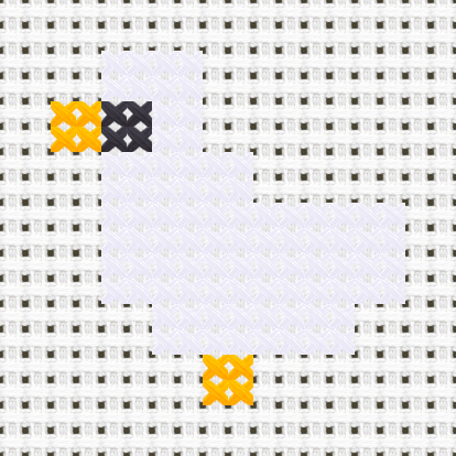 Duck cross stitch motif preview