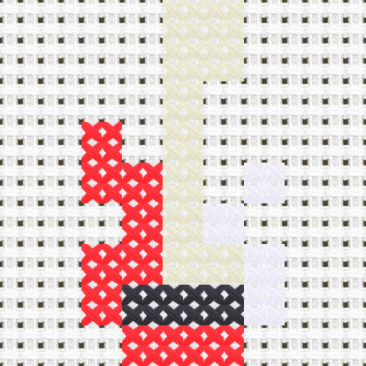 Electric Guitar cross stitch motif preview