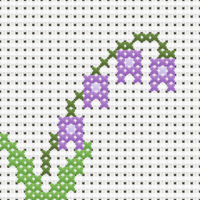 Bluebell Cross Stitch Pattern preview