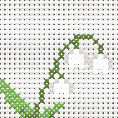 Lily of the Valley cross stitch motif preview