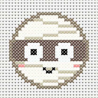 Mummy Cross Stitch Pattern preview
