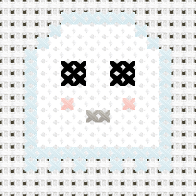 Mini Ghost Cross Stitch Pattern preview