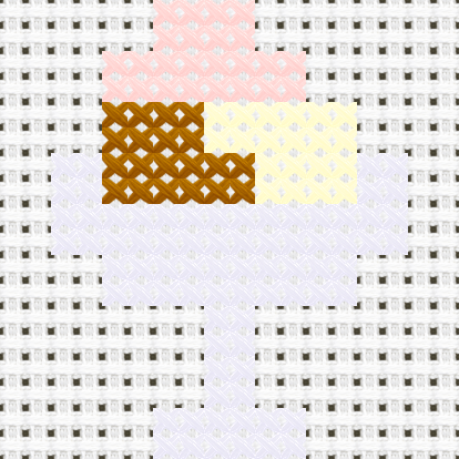 Ice Cream Bowl cross stitch motif preview
