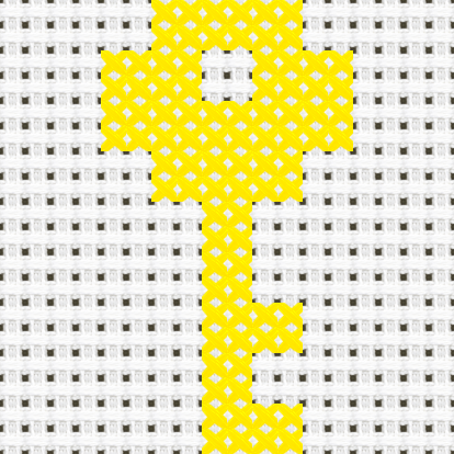 Key cross stitch motif preview