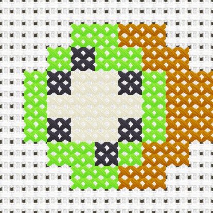 Kiwifruit cross stitch motif preview