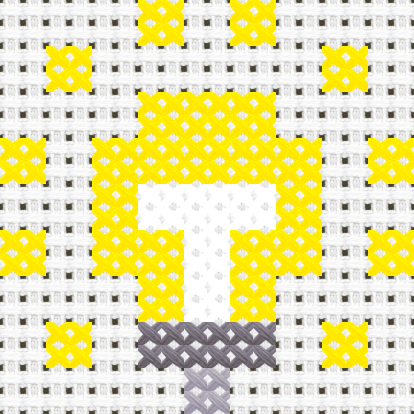 Light Bulb On cross stitch motif preview