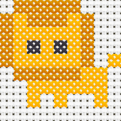 Lion cross stitch motif preview