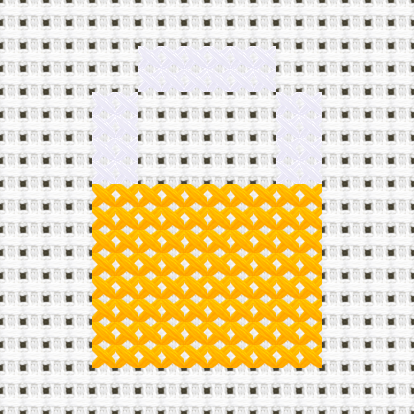 Lock cross stitch motif preview