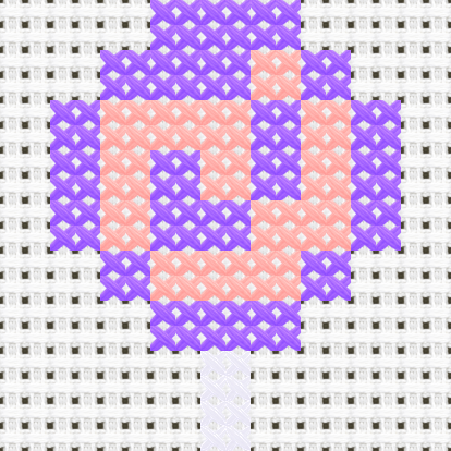 Lollipop cross stitch motif preview