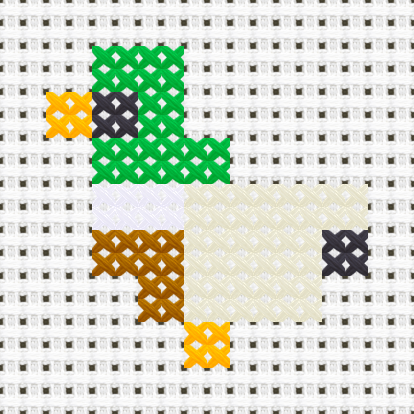 Mallard cross stitch motif preview