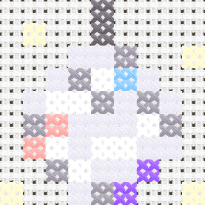 Mirror Ball cross stitch motif preview