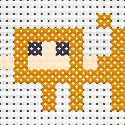 Monkey Walk cross stitch motif preview