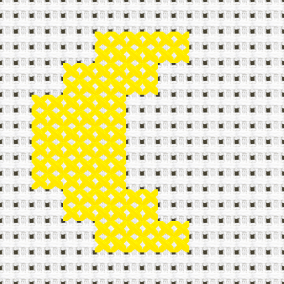 Moon cross stitch motif preview