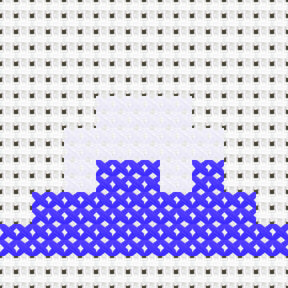 Mount Fuji cross stitch motif preview