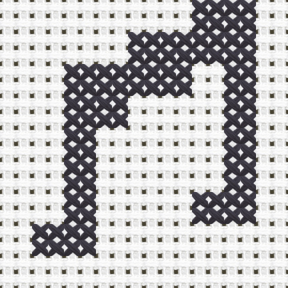 Music cross stitch motif preview